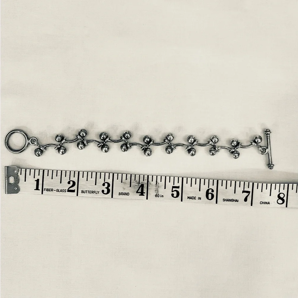 🩶🩶 NWOT Silpada RARE Retired Iconic Sterling Silver Baby DNA Bracelet – DISPLAY - Picture 2 of 4